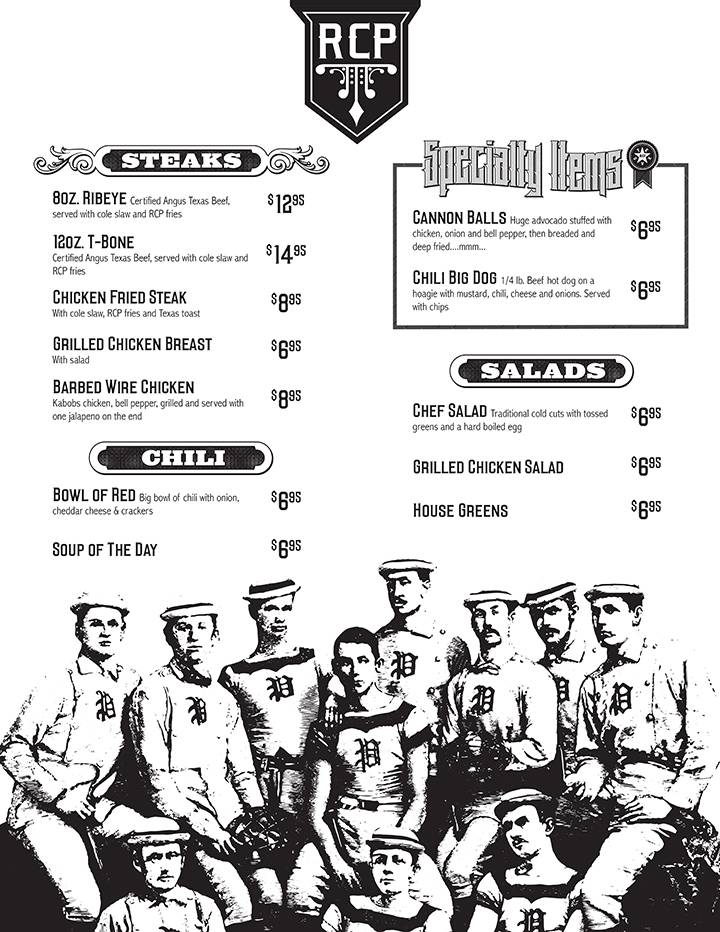 RCP Menu Side 2